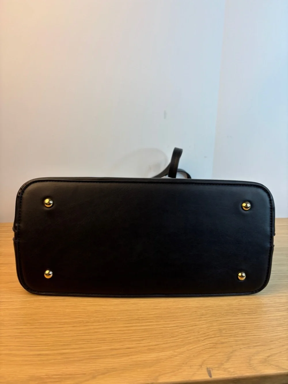 Joan &‎ David Black Leather Dome Satchel NWT